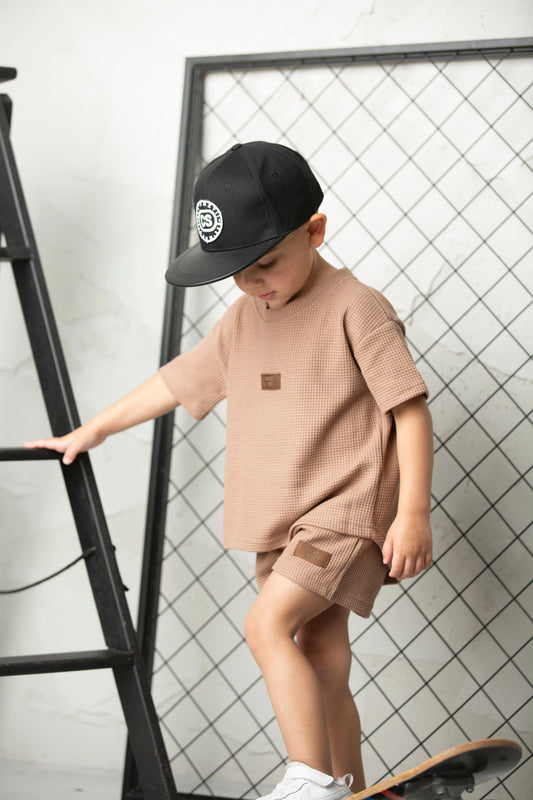 Cracked Soda Dash Waffle Scoop Tee Mocha