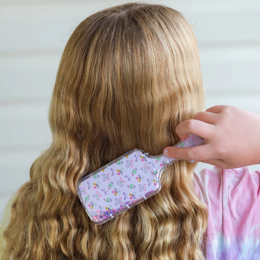 Lauren Hinkley Belle Fleur Glitter Hair Brush