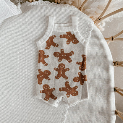 Blossom & Pear Gingerbread Knit Playsuit
