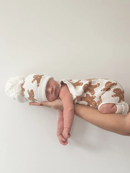 Blossom & Pear Gingerbread Knit Playsuit