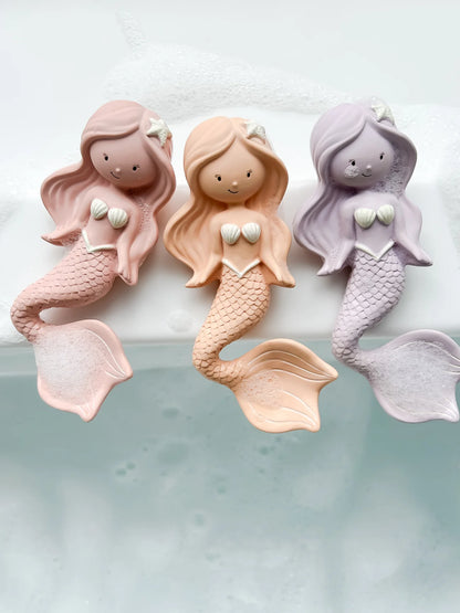 Winnie Parkes Maeve the Mermaid Teether Berry Pink