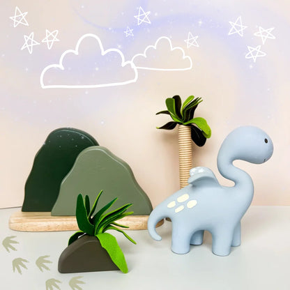 Winnie Parkes Diplo the Dino-Dragon Teether Blue