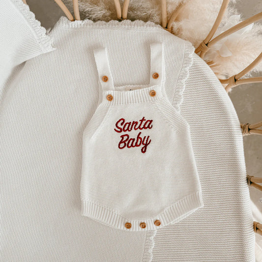 Blossom & Pear ‘Santa Baby’ Singlet Knit Romper