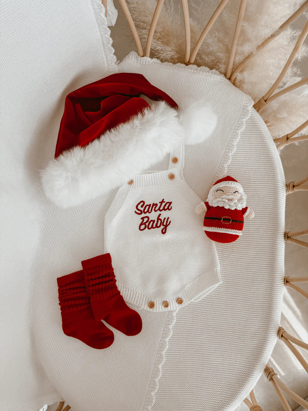 Blossom & Pear ‘Santa Baby’ Singlet Knit Romper