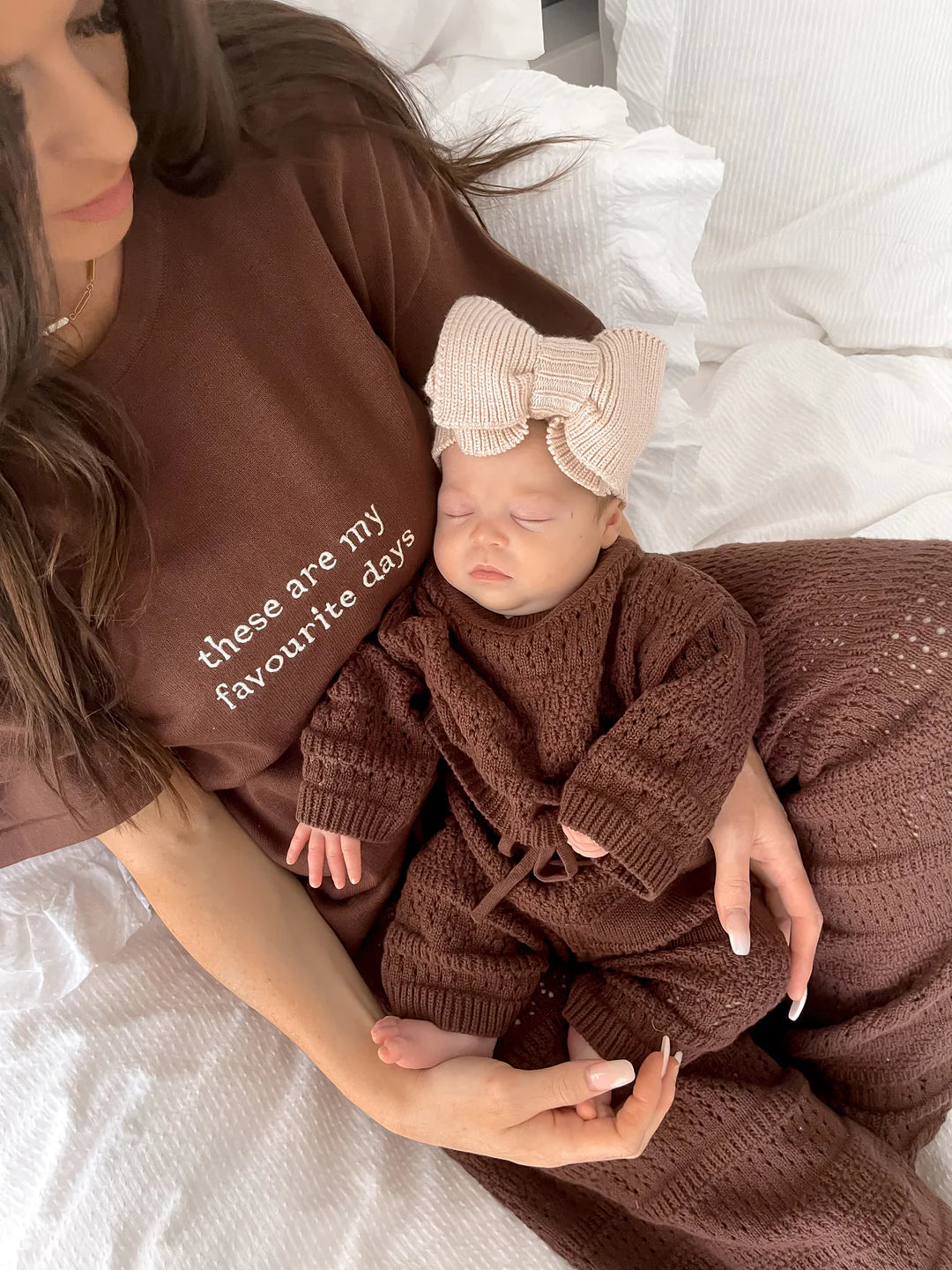 Blossom & Pear Knit Set Espresso