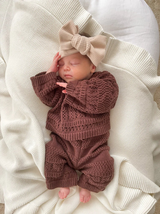 Blossom & Pear Knit Set Espresso