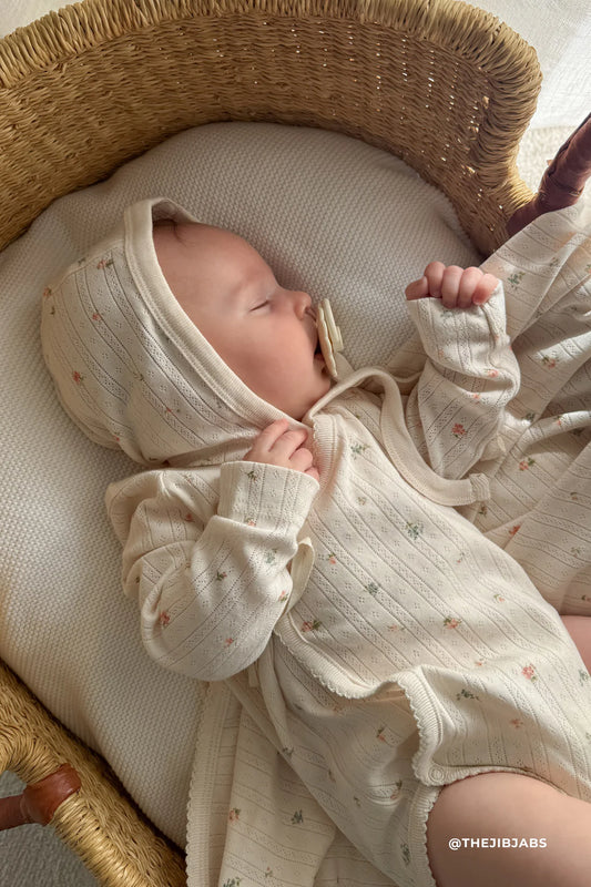Jamie Kay Pointelle Bonnet Sweet Magnolia Simple