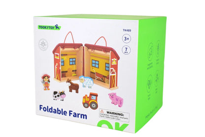 Tooky Toy Farm Playset with Carry Box