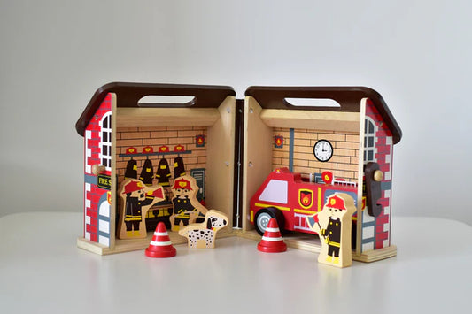 Tooky Toy Fire Station Playset