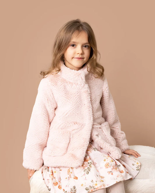 Bébé by Minihaha Lyla Faux Fur Coat Latte