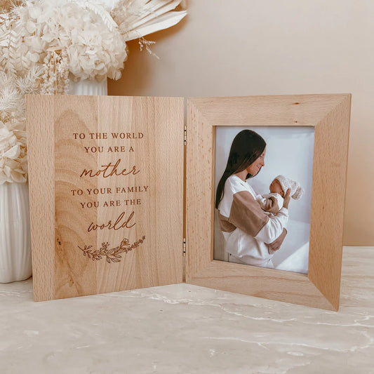 Blossom & Pear Mother's Day 'You Are My World' Wooden Photo Frame