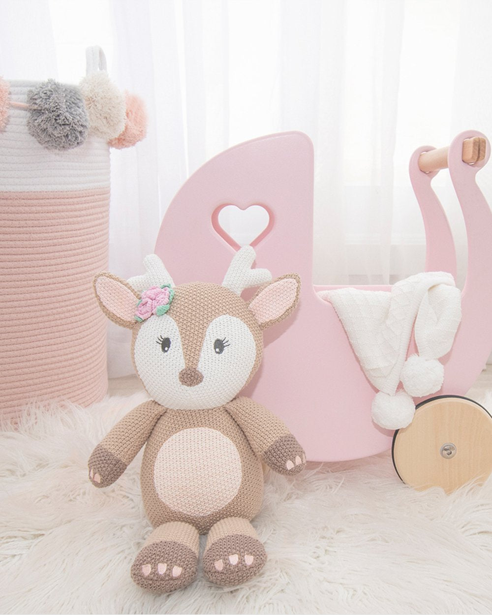 Living Textiles Ava the Fawn Knitted Toy