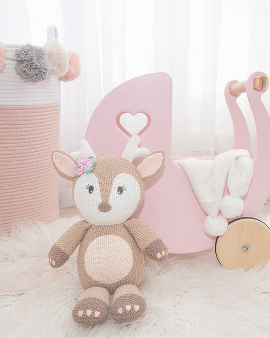 Living Textiles Ava the Fawn Knitted Toy