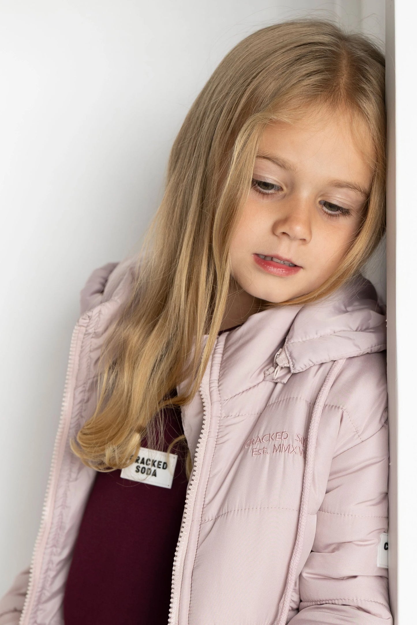 Cracked Soda Blossom Puffer Jacket Grape