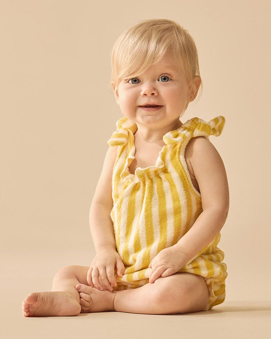 Wilson & Frenchy Honey Wave Organic Terry Tie Playsuit