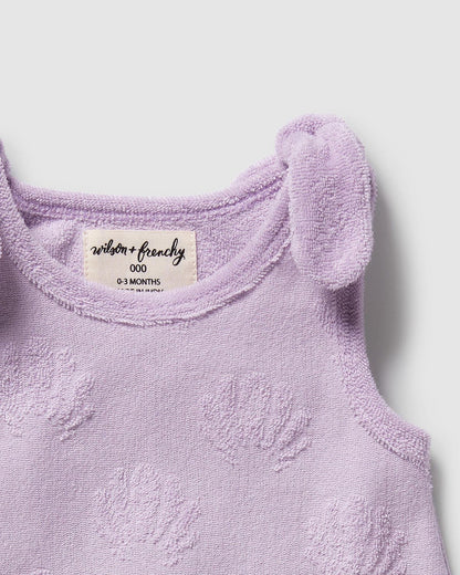 Wilson & Frenchy Lavender Shells Organic Terry Singlet