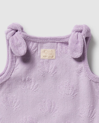 Wilson & Frenchy Lavender Shells Organic Terry Singlet
