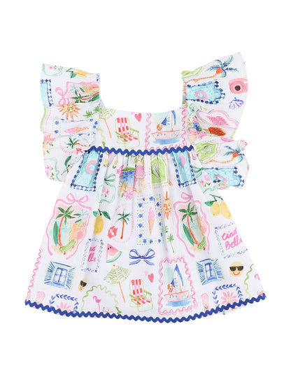 Fox & Finch Summer Vacay Ric Rac Top