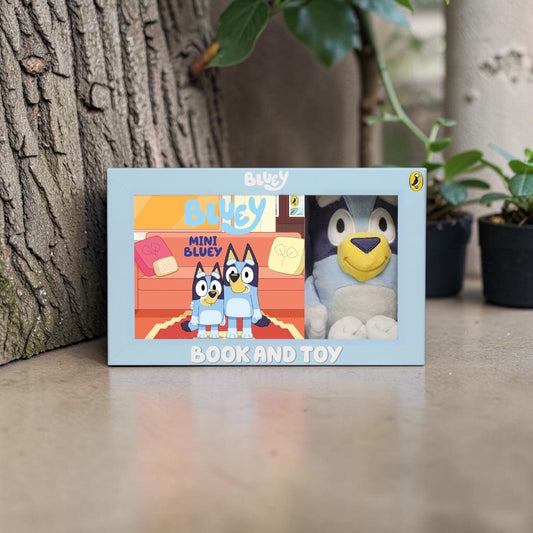 Mini Bluey & Bluey Book & Toy Box Set