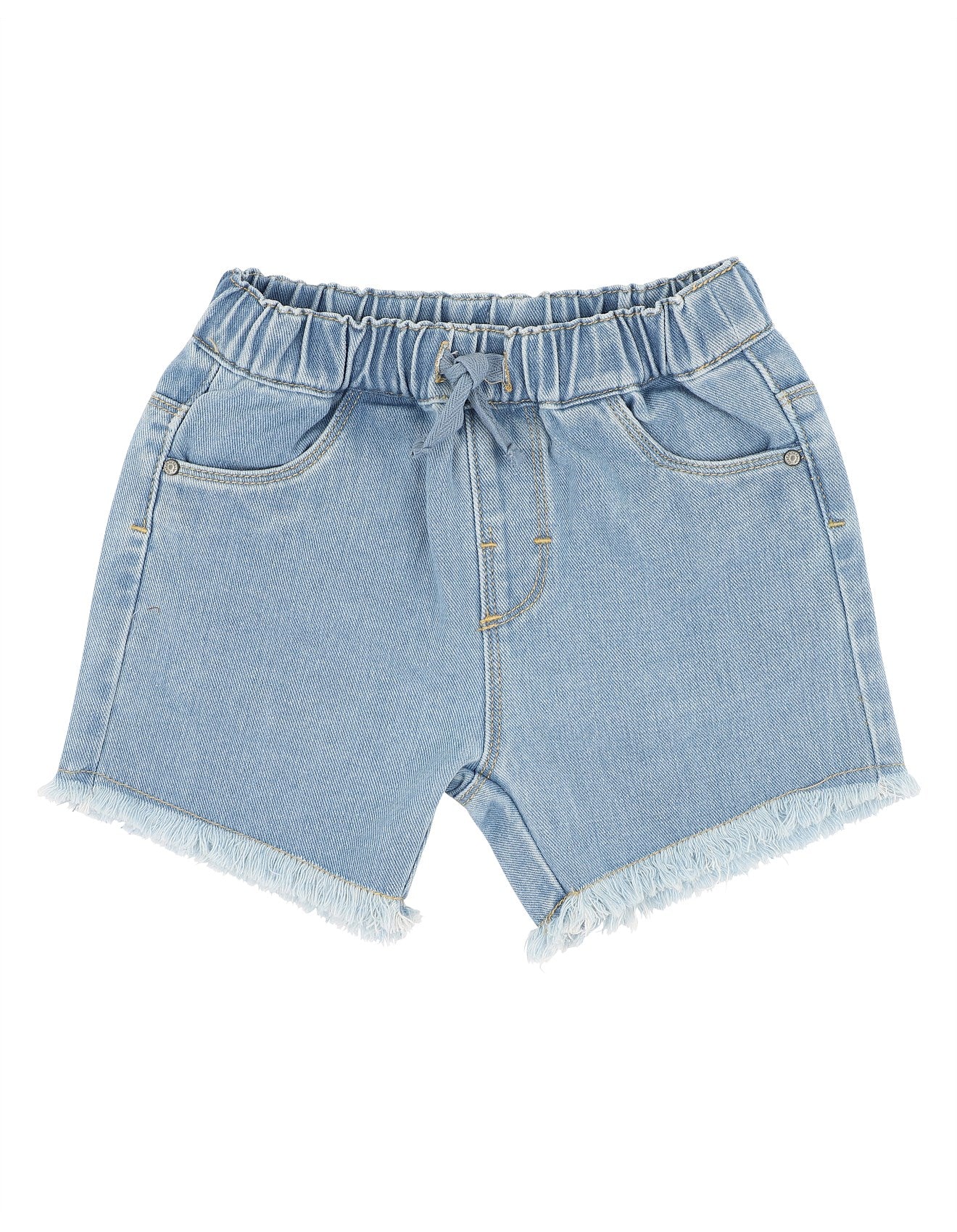 Fox & Finch Denim Shorts With Smiley Badge