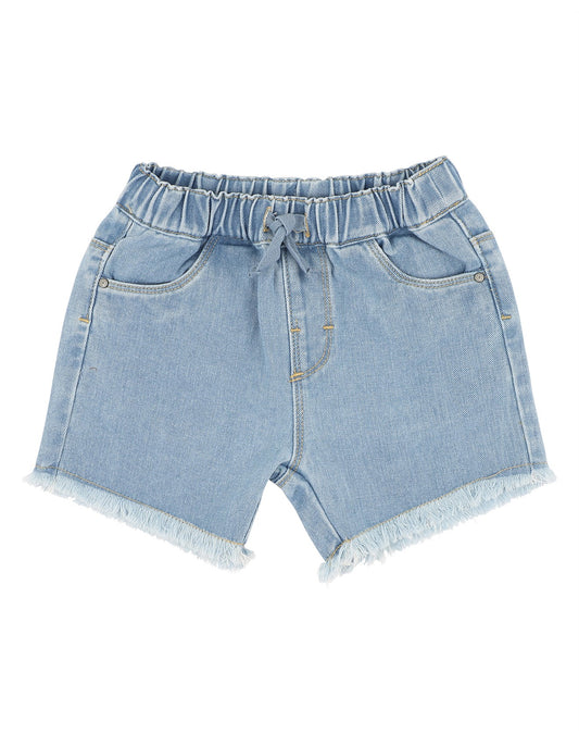 Fox & Finch Denim Shorts With Smiley Badge