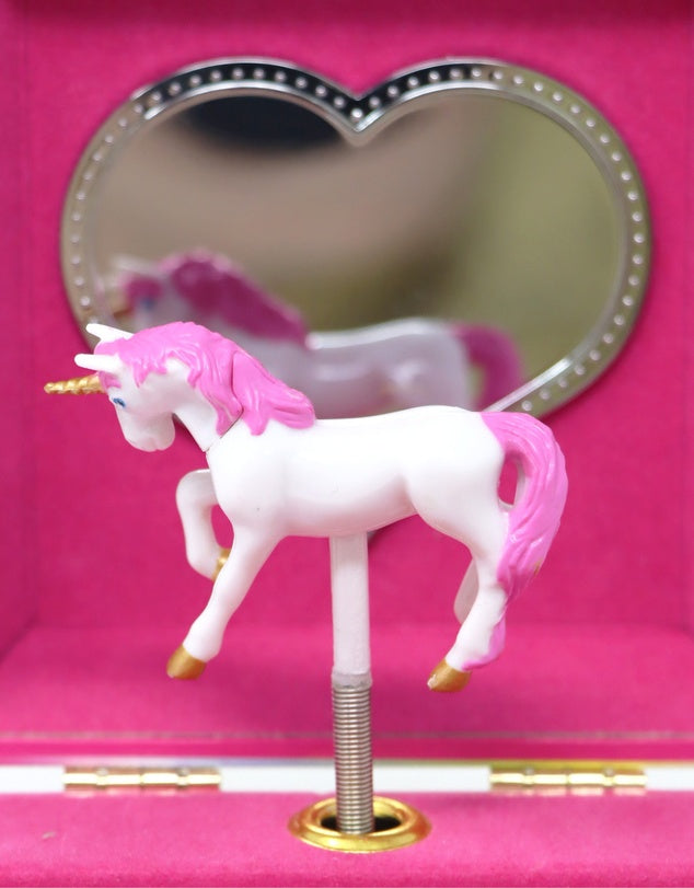 Pink Poppy Unicorn Dreamer Small Musical Jewellery Box