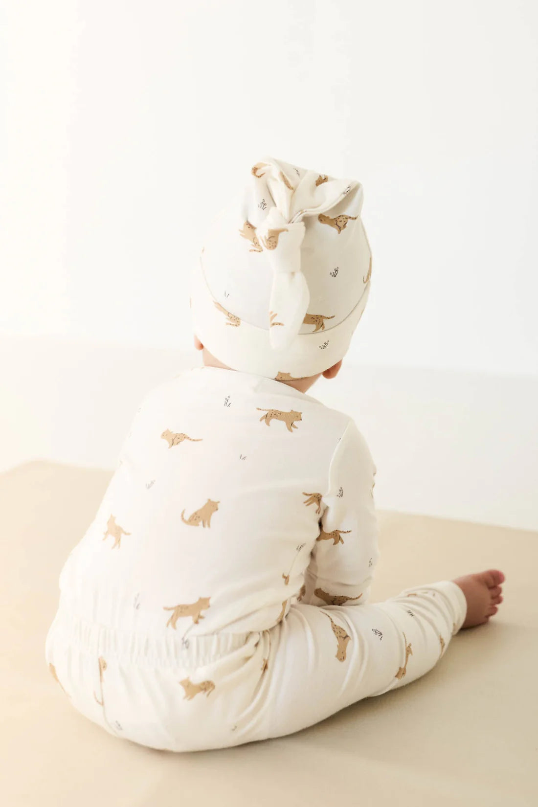 Jamie Kay Organic Cotton Fernley Bodysuit Lenny Leopard Cloud