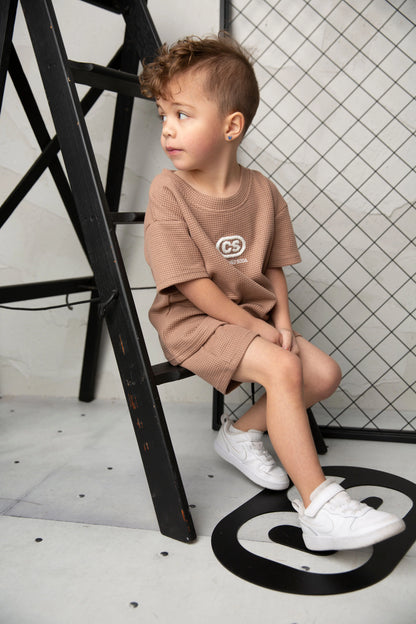 Cracked Soda Dash Waffle Tee Mocha