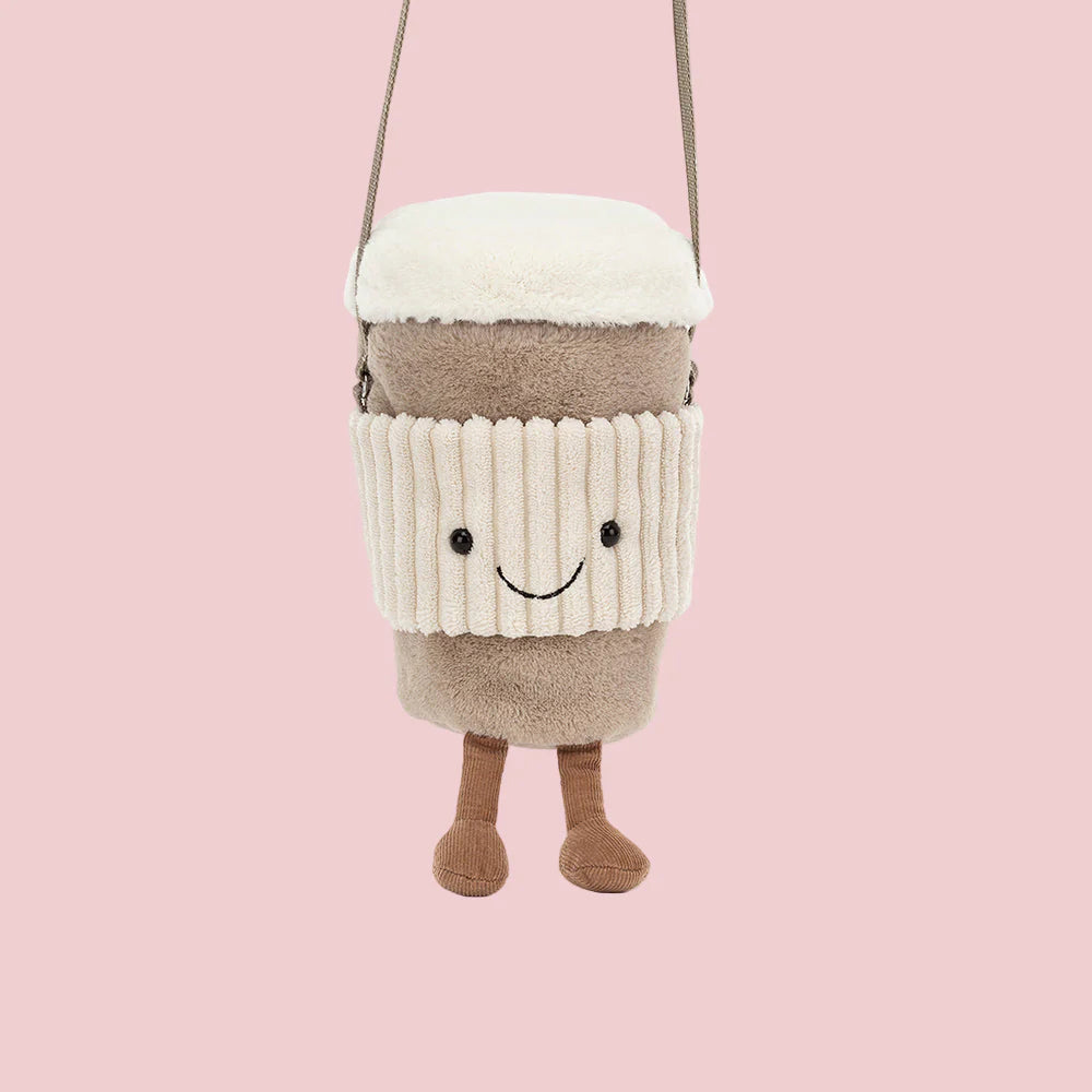 Jellycat Amuseables Shoulder Bag Coffee-To-Go