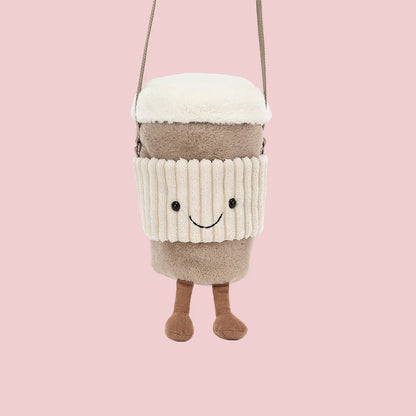 Jellycat Amuseables Shoulder Bag Coffee-To-Go