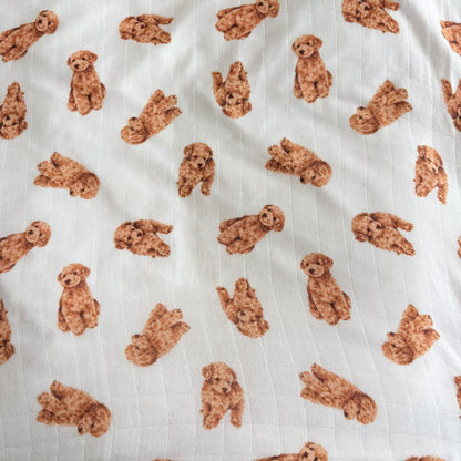 Smitten Bub Co Cavoodle Bamboo Cotton Muslin Swaddle