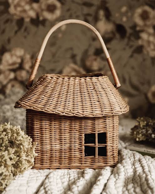 Olli Ella Rattan Hutch Small Basket