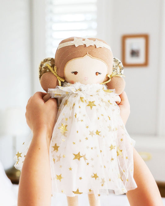 Alimrose Holly Fairy Doll Ivory Gold