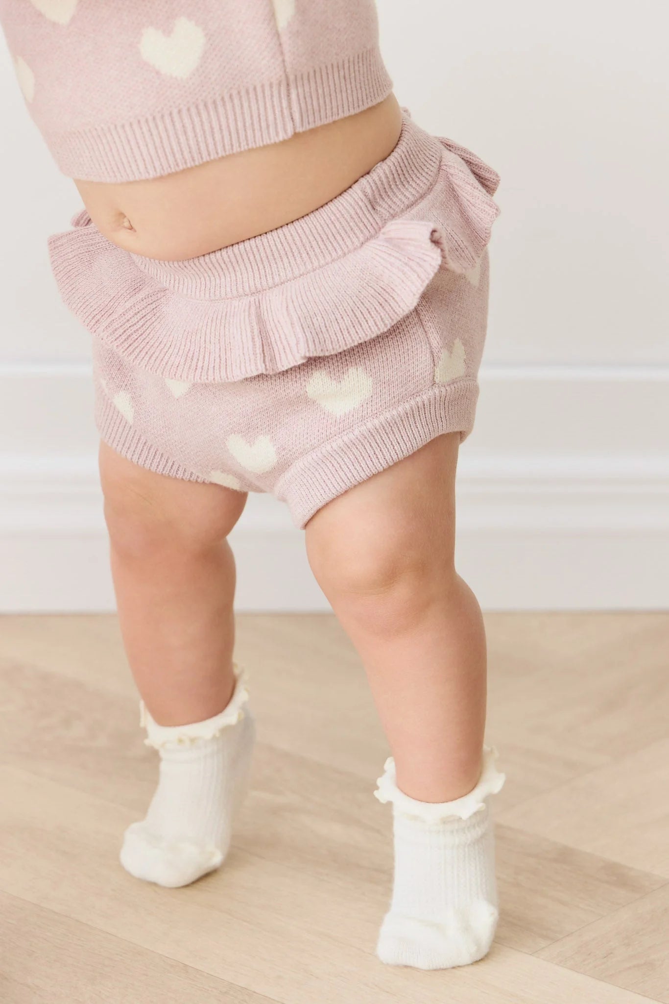 Jamie Kay Molly Bloomers Heart Jacquard Ballerina Marle