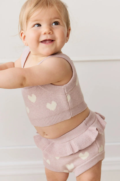 Jamie Kay Molly Bloomers Heart Jacquard Ballerina Marle