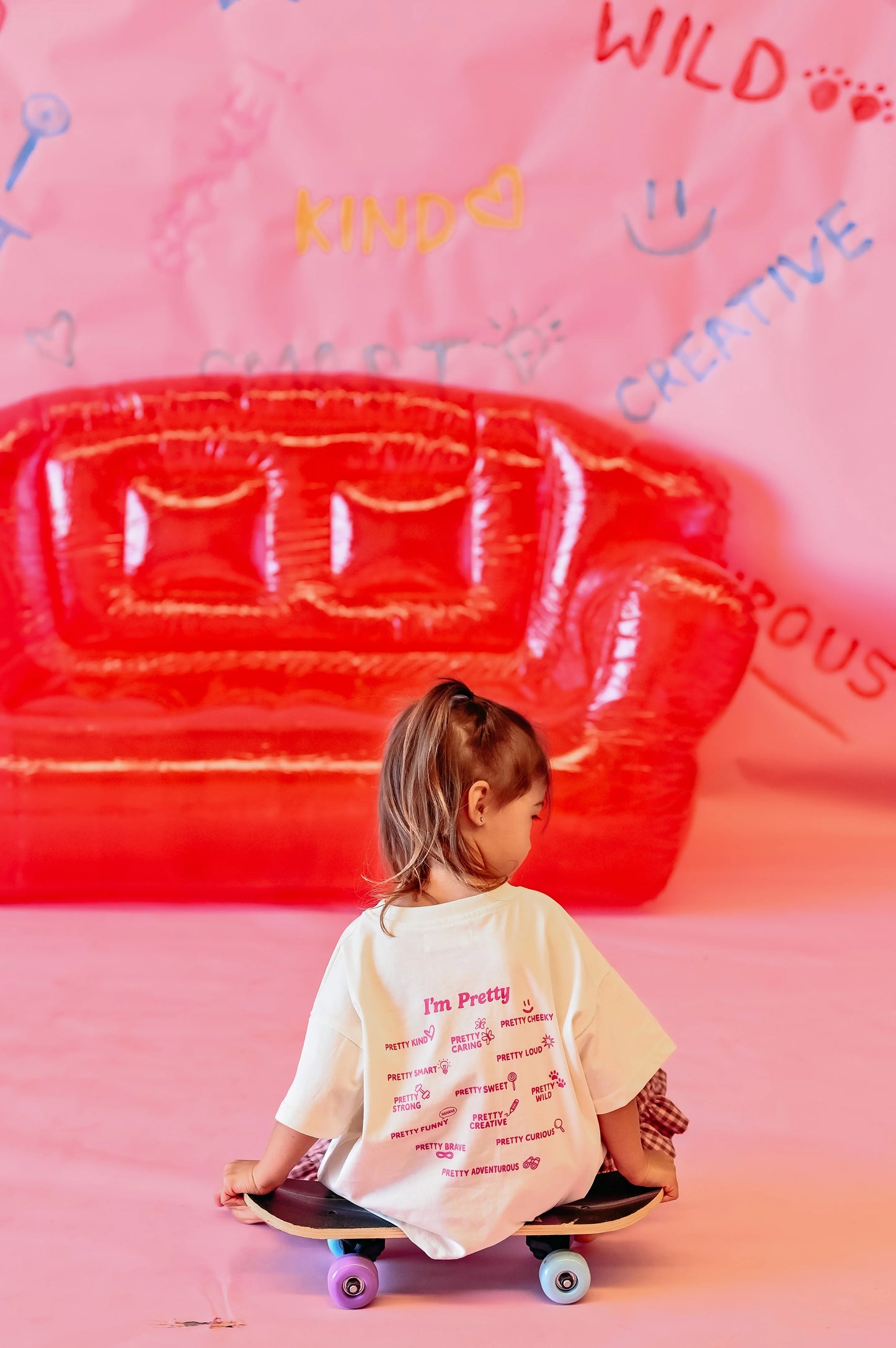 Dear Darcy I’m Pretty Tee Cream & Pink
