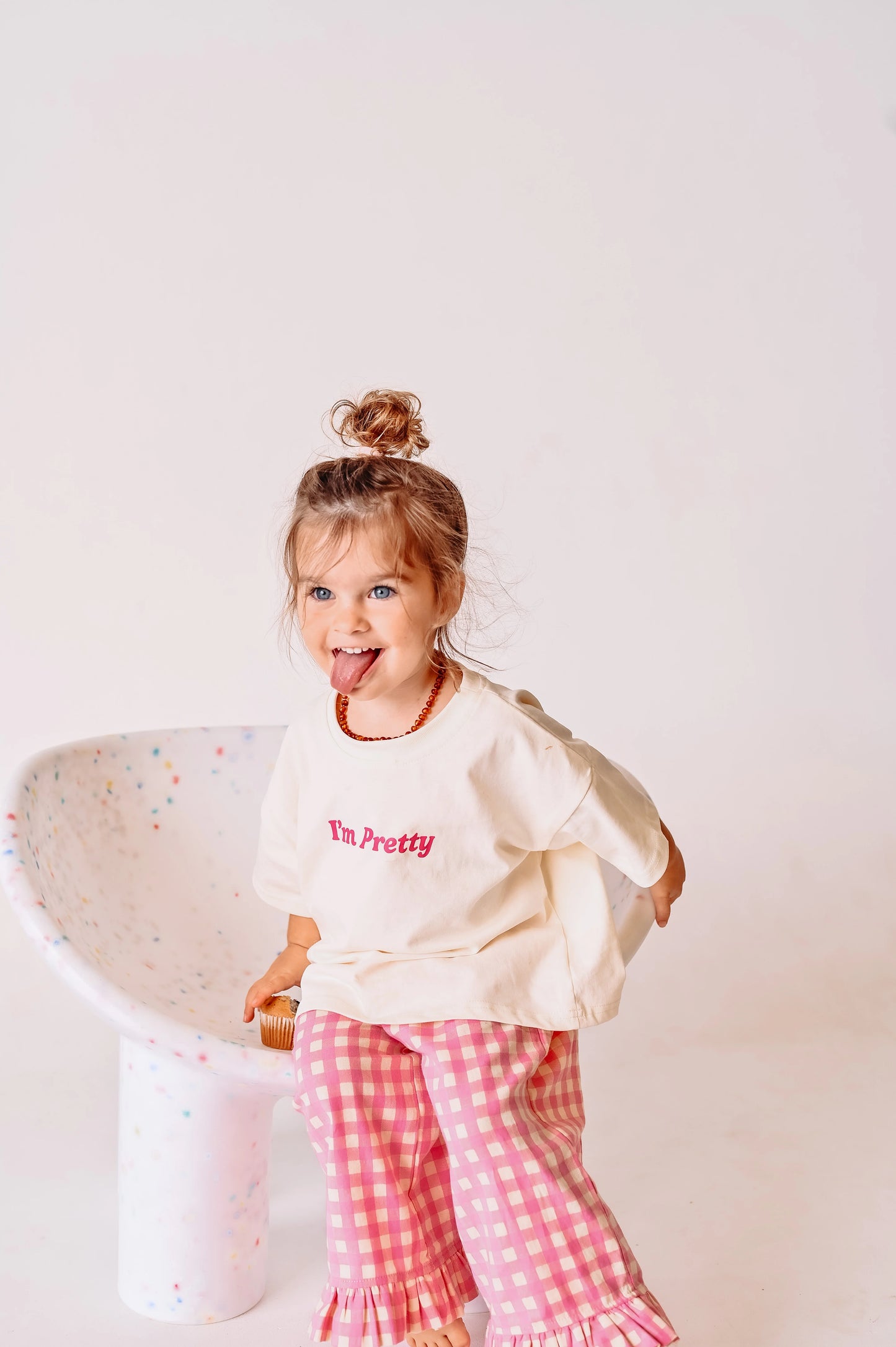 Dear Darcy I’m Pretty Tee Cream & Pink