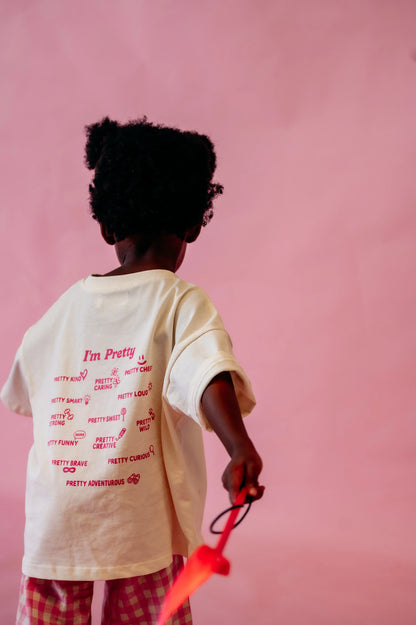 Dear Darcy I’m Pretty Tee Cream & Pink