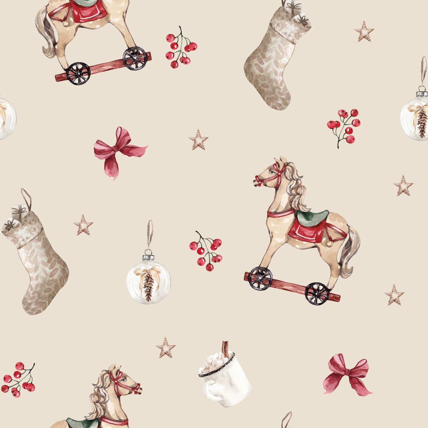 Child of Mine Bamboo PJ's Vintage Rocking Horse
