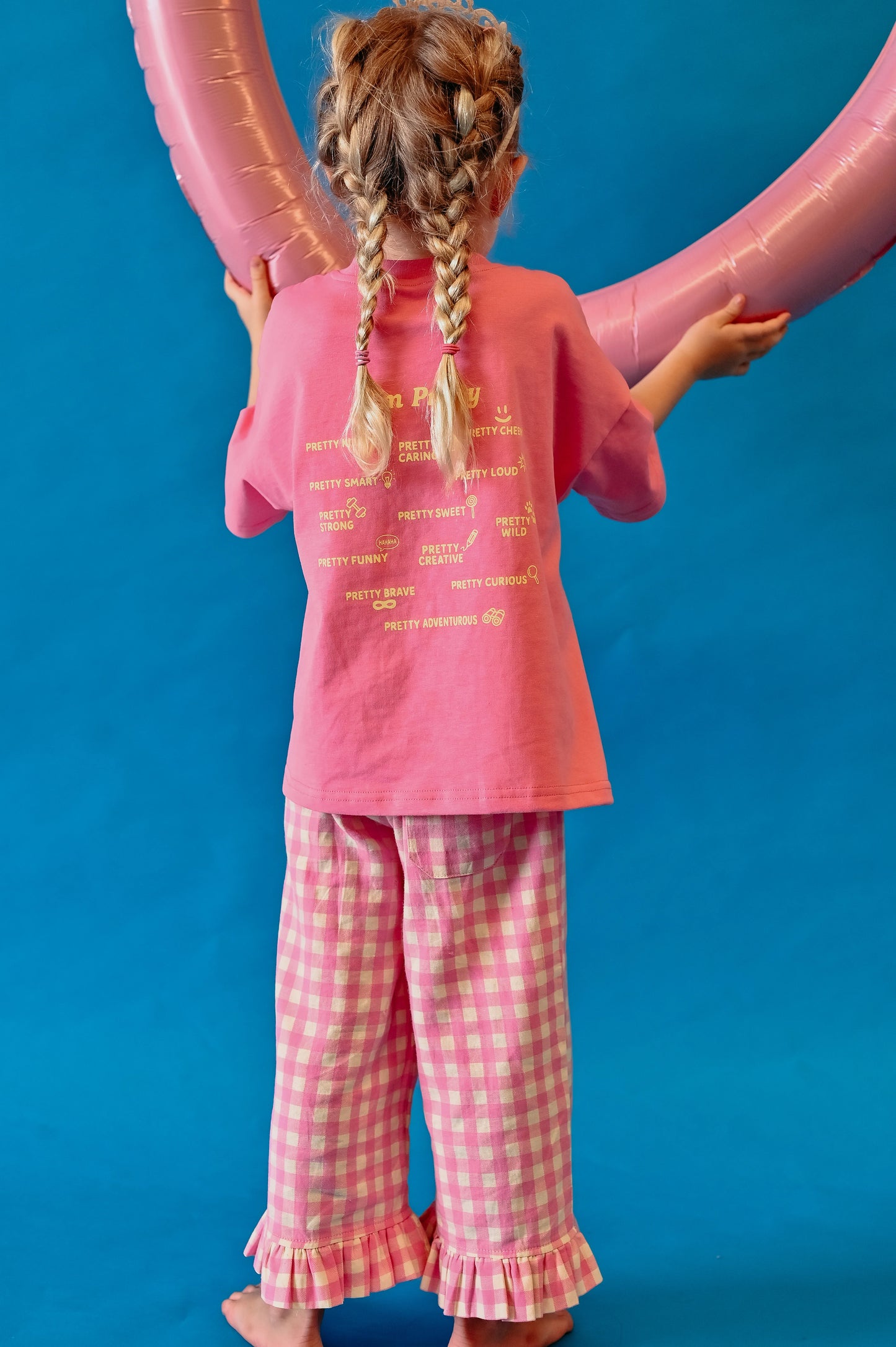 Dear Darcy Gingham Pants Pink & Yellow