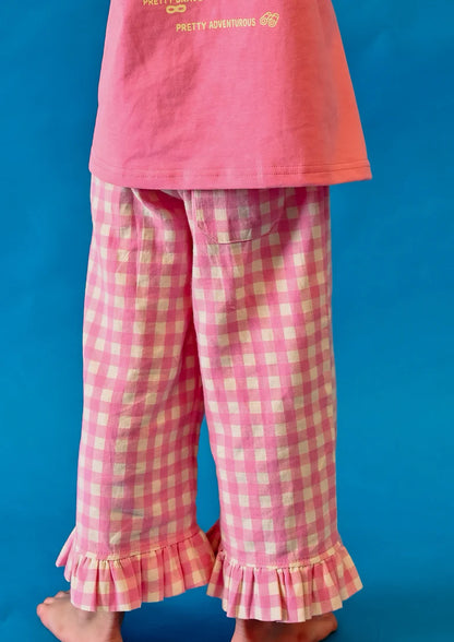Dear Darcy Gingham Pants Pink & Yellow