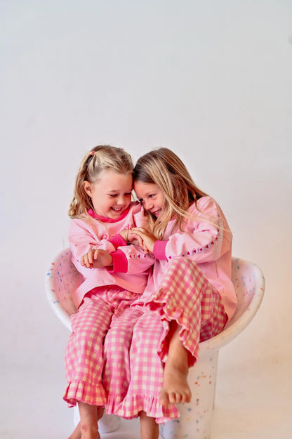 Dear Darcy Gingham Pants Pink & Yellow