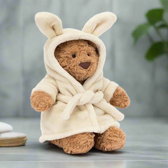 Jellycat Bartholomew Bear with Robe Medium