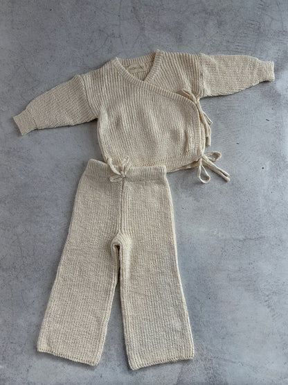 Dove & Leo Kimono Knit Set Milk