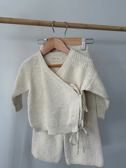 Dove & Leo Kimono Knit Set Milk