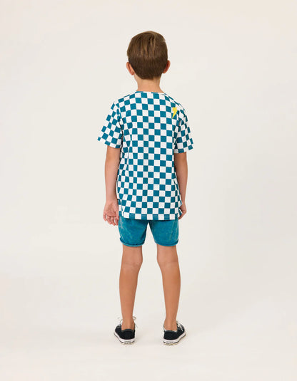 Radicool Kids Smiley Chequerboard Tee