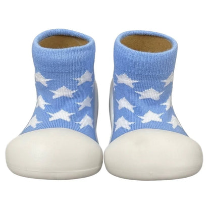 ES Kids Rubber Soled Socks Blue Star