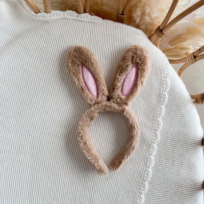 Blossom & Pear Bunny Ear Headband Brown