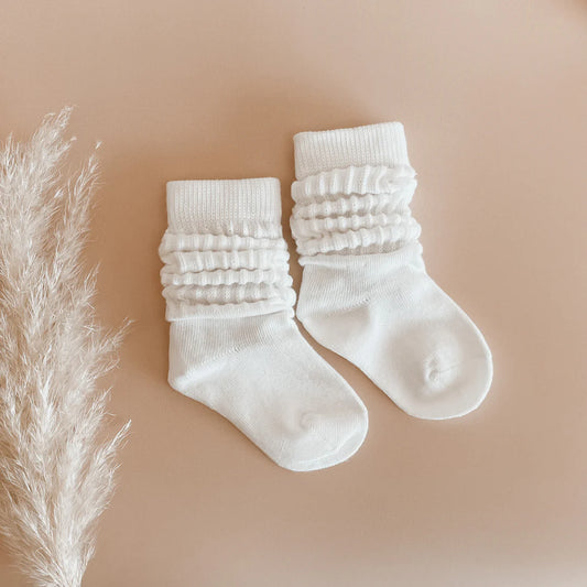 Blossom & Pear Milk Scrunch Socks