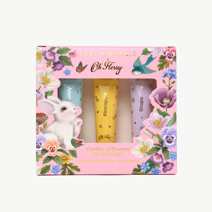 Oh Flossy X Fleur Harris Garden of Dreams Collection Natural Lip Gloss Set